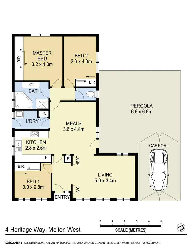 Floorplan of Homely house listing, 4 Heritage Way, Melton West VIC 3337