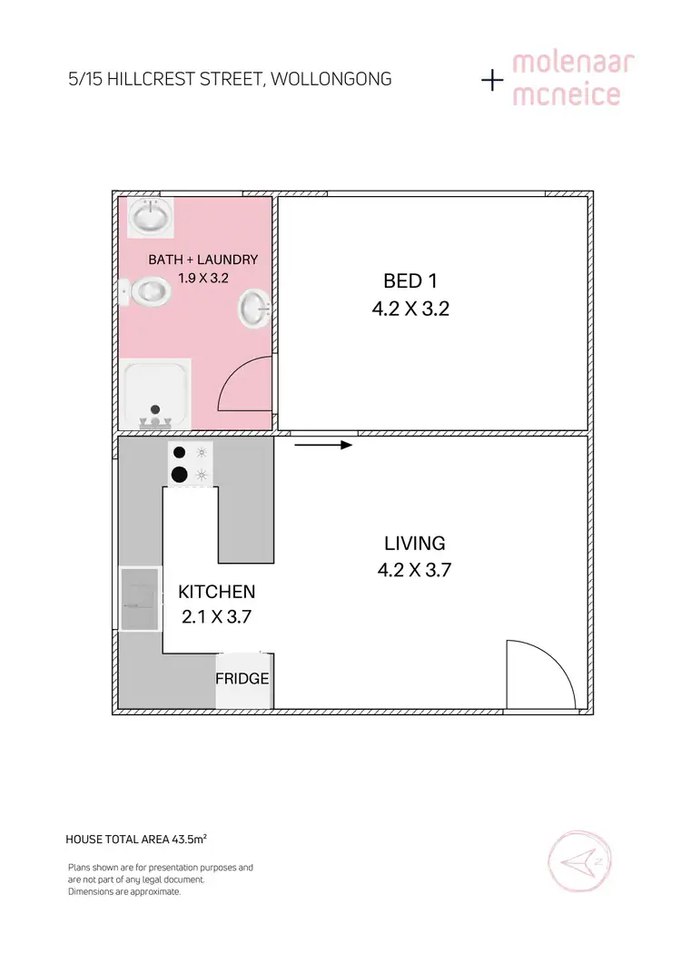 Floorplan of Homely unit listing, 5/15 Hillcrest Street, Wollongong NSW 2500