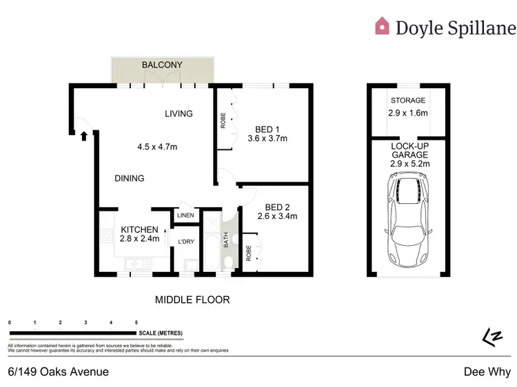 Floorplan of Homely apartment listing, 6/149 Oaks Avenue, Dee Why NSW 2099