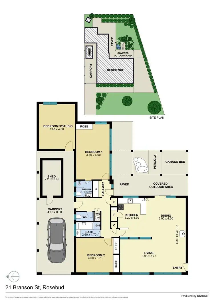 Floorplan of Homely house listing, 21 Branson Street, Rosebud VIC 3939