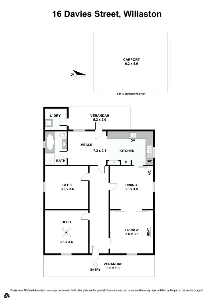 Floorplan of Homely house listing, 16 Davies Street, Willaston SA 5118