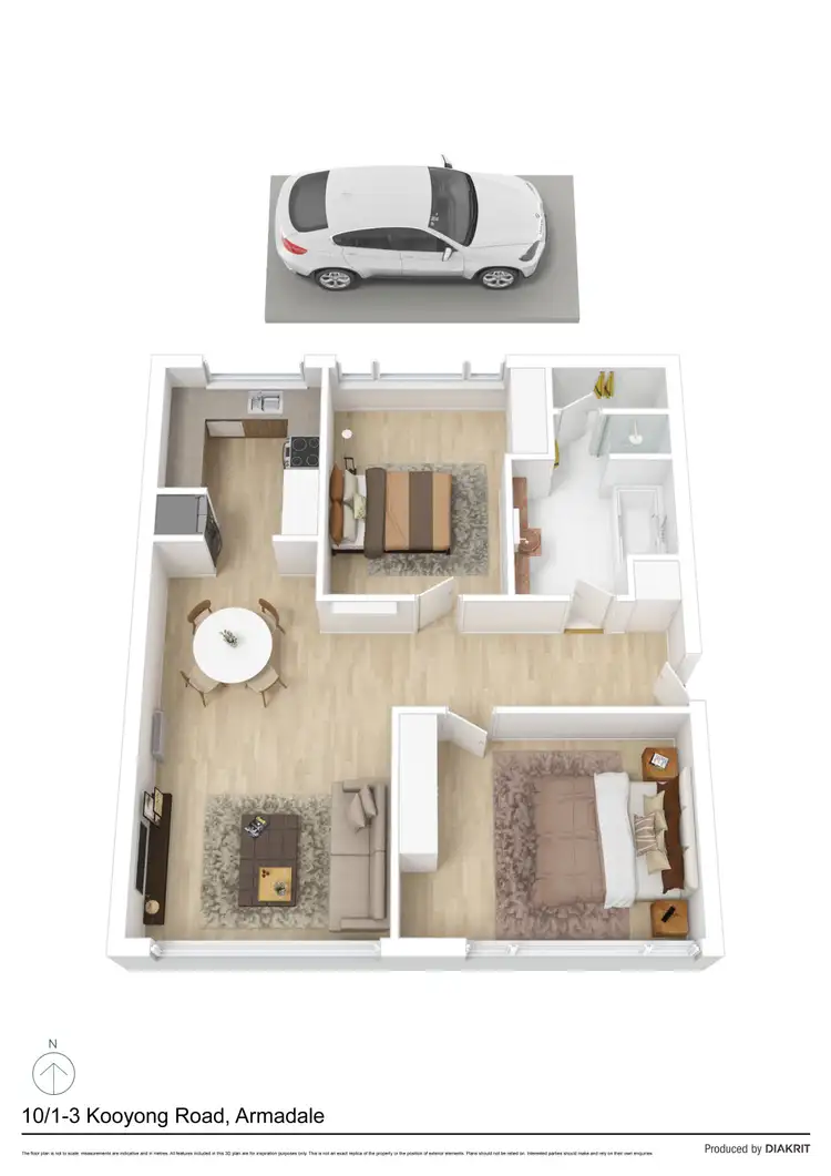 Floorplan of Homely apartment listing, 10/1-3 Kooyong Road, Armadale VIC 3143