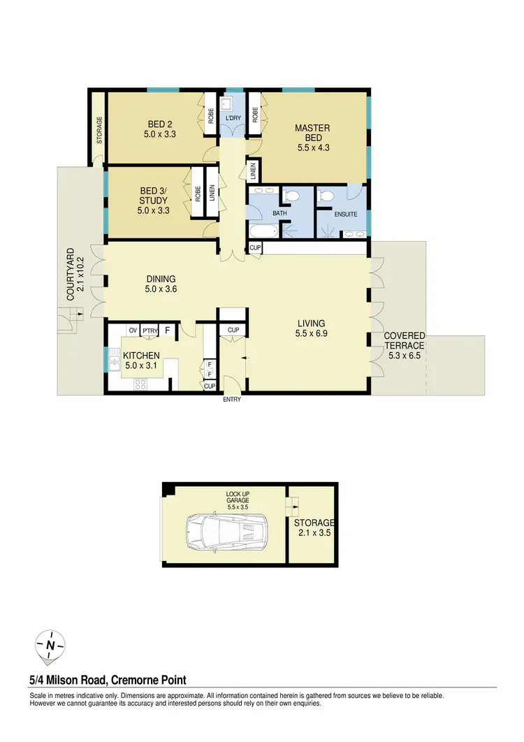 Floorplan of Homely apartment listing, 5/4 Milson Road, Cremorne Point NSW 2090