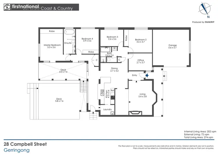 Floorplan of Homely house listing, 28 Campbell Street, Gerringong NSW 2534