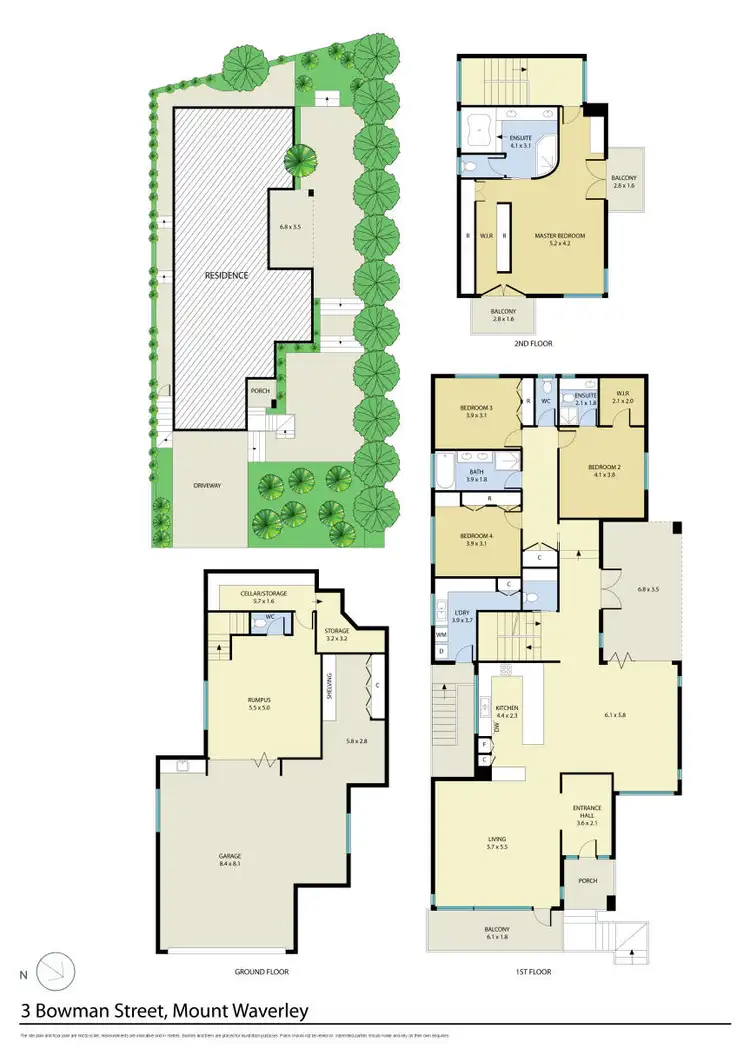 Floorplan of Homely house listing, 3 Bowman Street, Mount Waverley VIC 3149