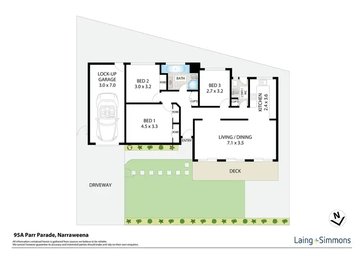 Floorplan of Homely house listing, 95A Parr Parade, Narraweena NSW 2099