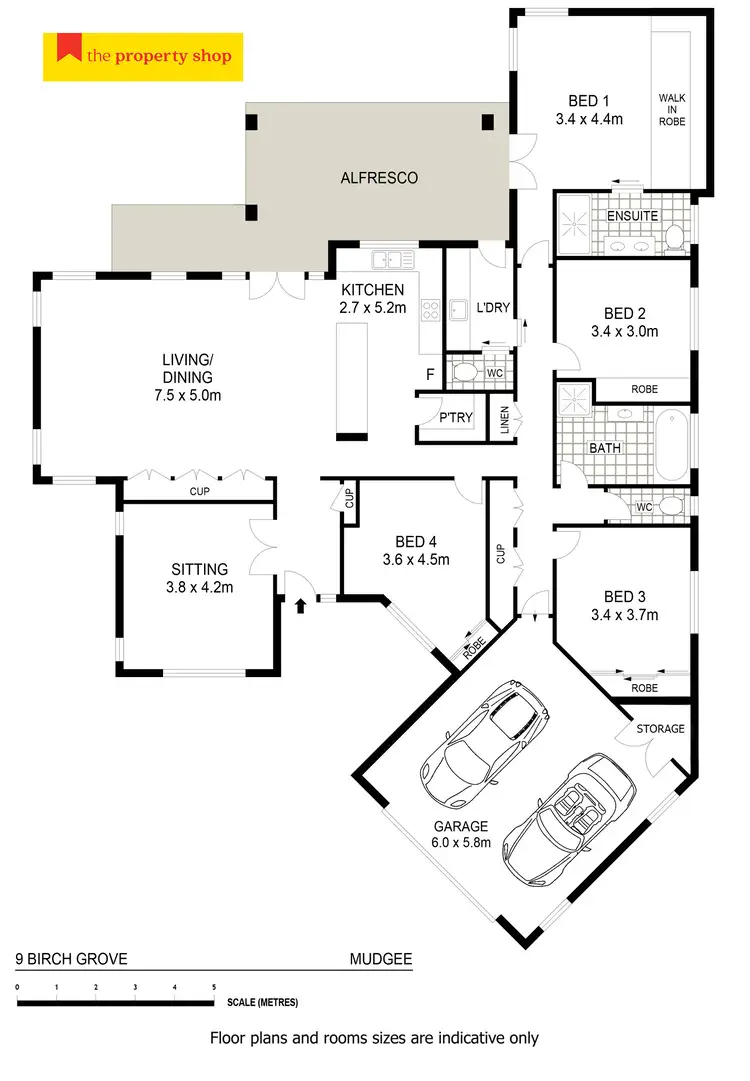 Floorplan of Homely house listing, 9 Birch Grove, Mudgee NSW 2850