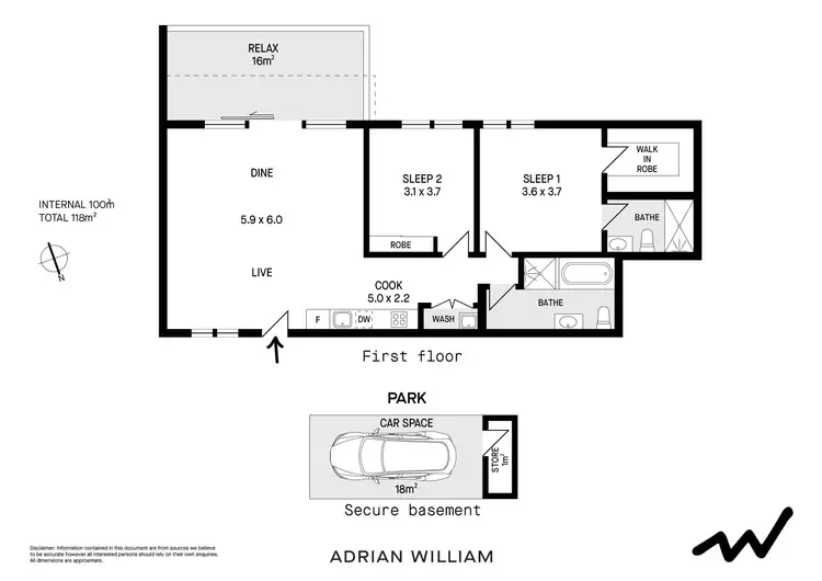 Floorplan of Homely apartment listing, 112/570 New Canterbury Road, Hurlstone Park NSW 2193