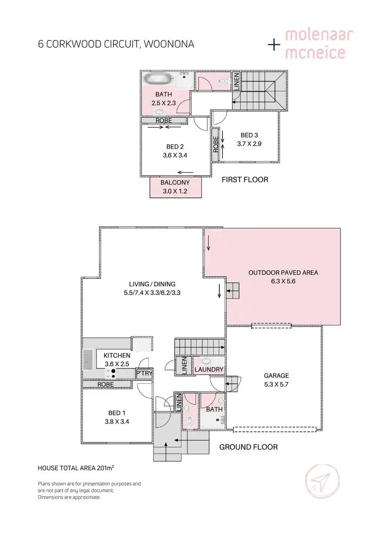 Floorplan of Homely house listing, 6 Corkwood Circuit, Woonona NSW 2517