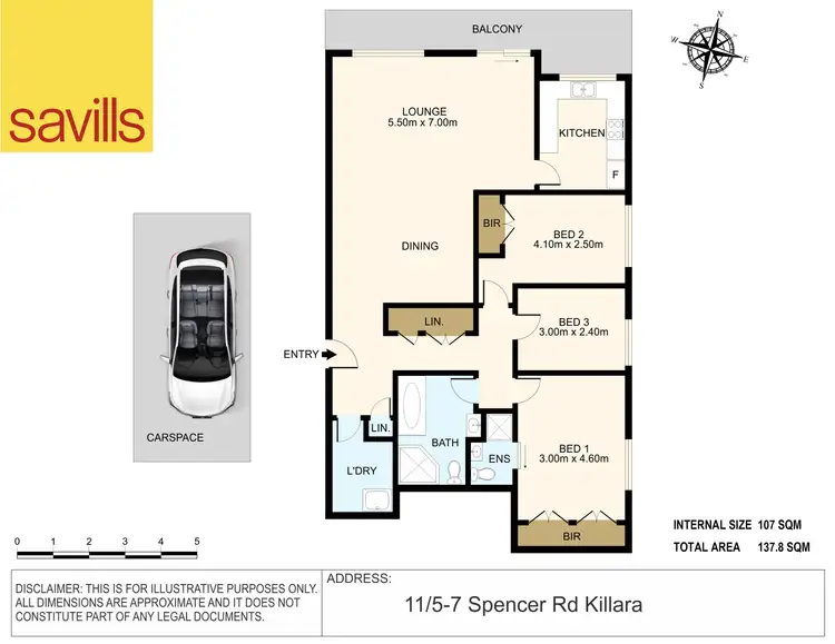 Floorplan of Homely apartment listing, 11/5-7 Spencer Road, Killara NSW 2071