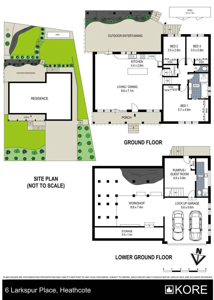Floorplan of Homely house listing, 6 Larkspur Place, Heathcote NSW 2233
