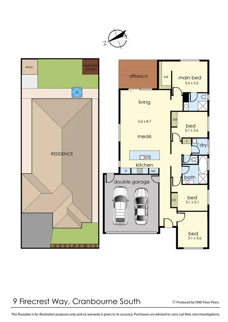 Floorplan of Homely house listing, 9 Firecrest Way, Cranbourne South VIC 3977
