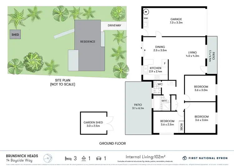 Floorplan of Homely house listing, 14 Bayside Way, Brunswick Heads NSW 2483