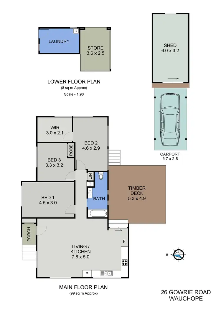 Floorplan of Homely house listing, 26 Gowrie Road, Wauchope NSW 2446
