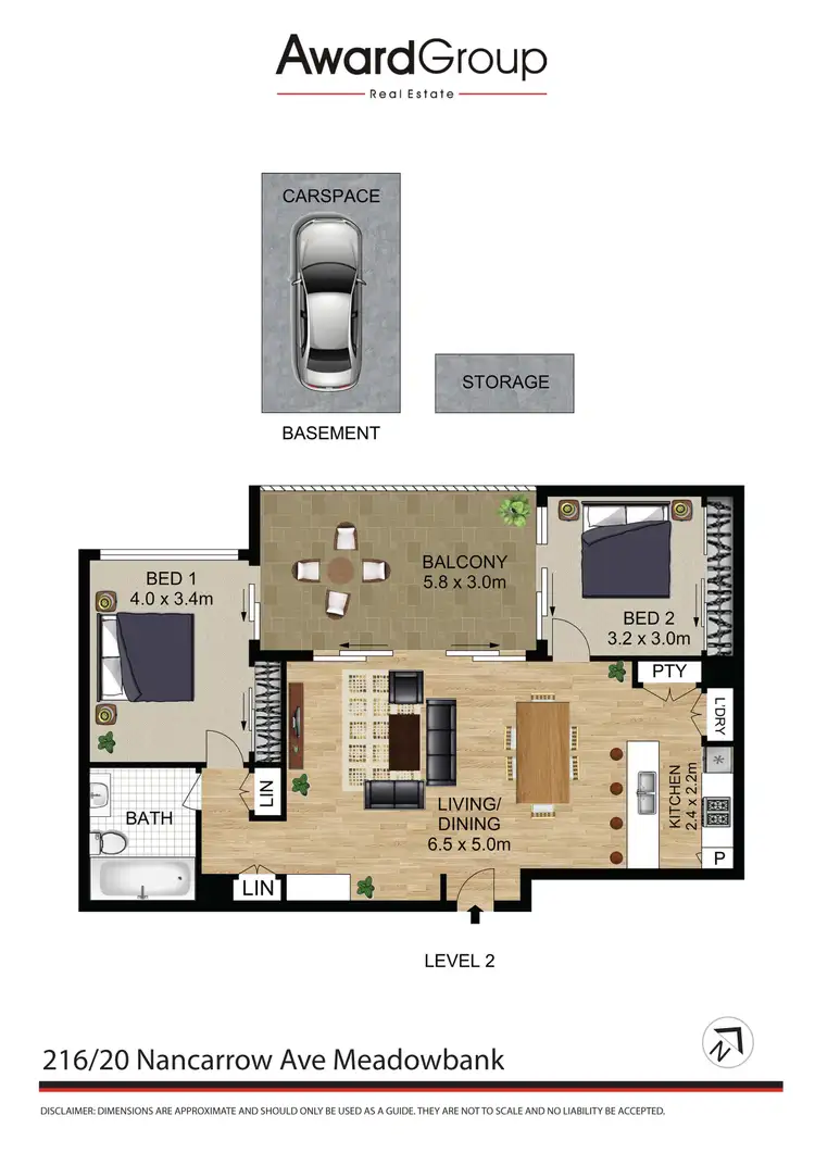 Floorplan of Homely unit listing, 216/20 Nancarrow Avenue, Meadowbank NSW 2114
