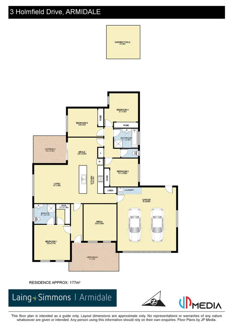 Floorplan of Homely house listing, 3 Holmfield Drive, Armidale NSW 2350