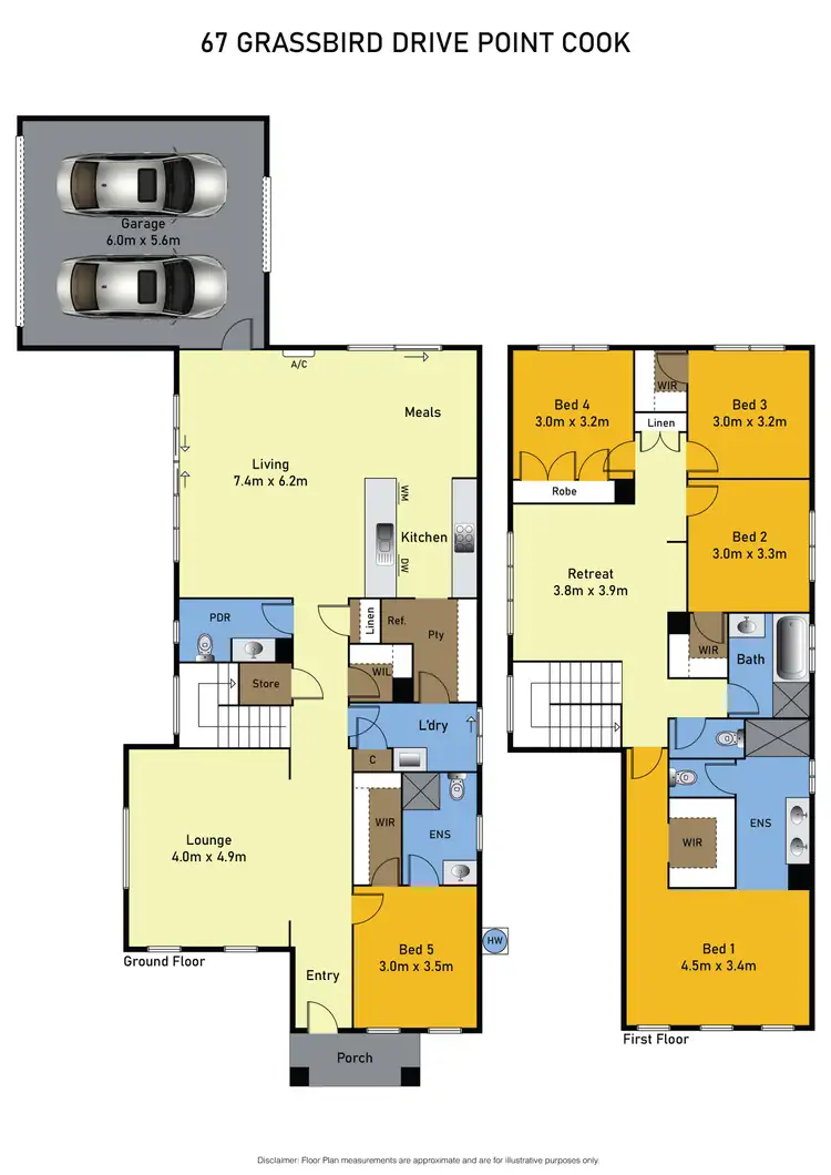 Floorplan of Homely house listing, 67 Grassbird Drive, Point Cook VIC 3030