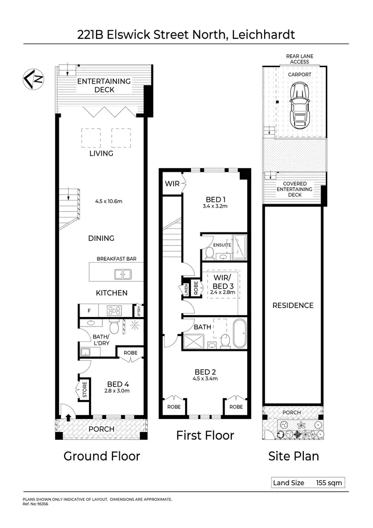 Floorplan of Homely house listing, 221B Elswick Street North, Leichhardt NSW 2040