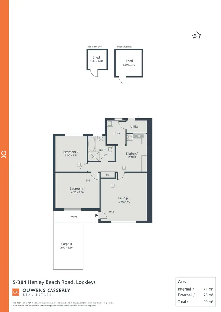 Floorplan of Homely unit listing, 5/384 Henley Beach Road, Lockleys SA 5032