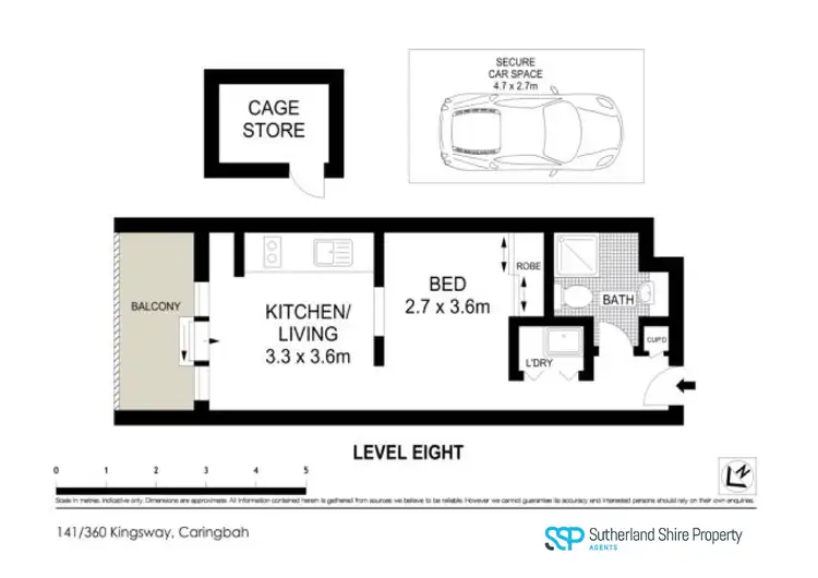 Floorplan of Homely apartment listing, 141/360 Kingsway, Caringbah NSW 2229