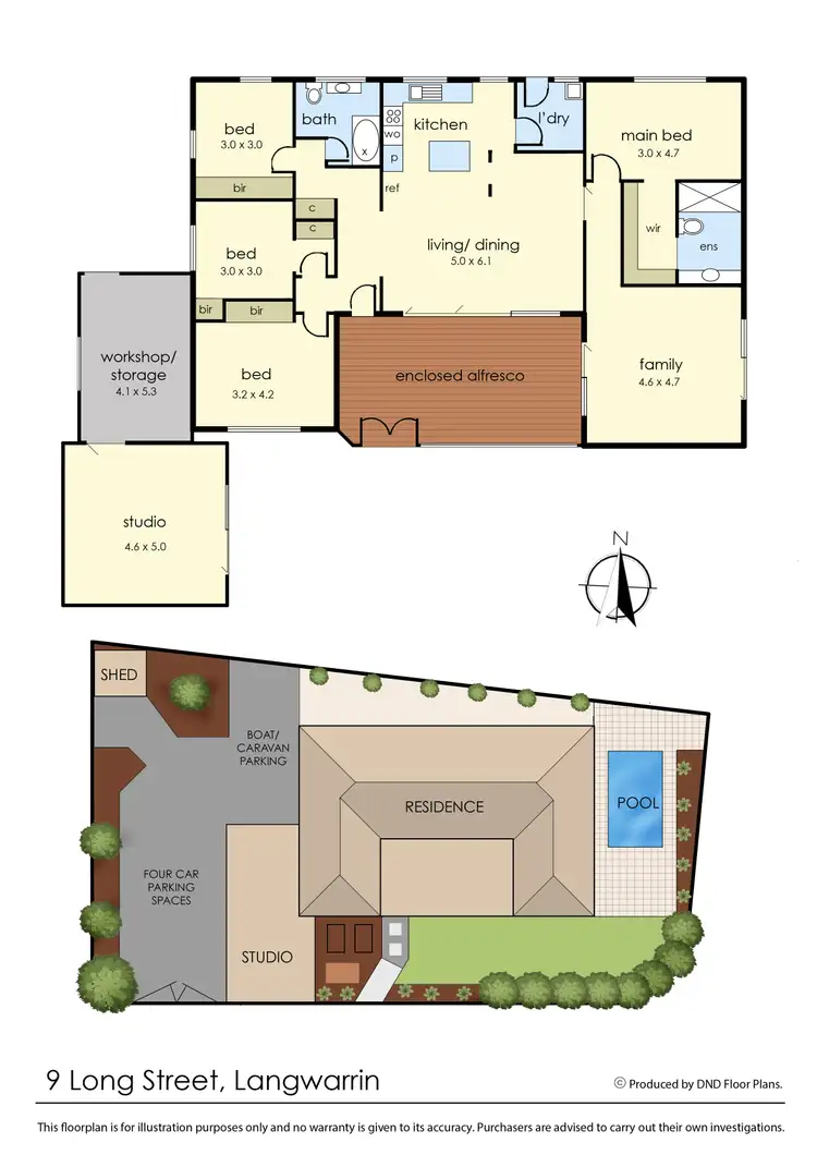 Floorplan of Homely house listing, 9 Long Street, Langwarrin VIC 3910