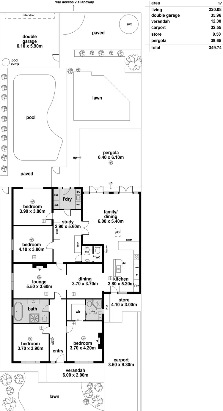 Floorplan of Homely house listing, 13 Ninth Avenue, St Peters SA 5069