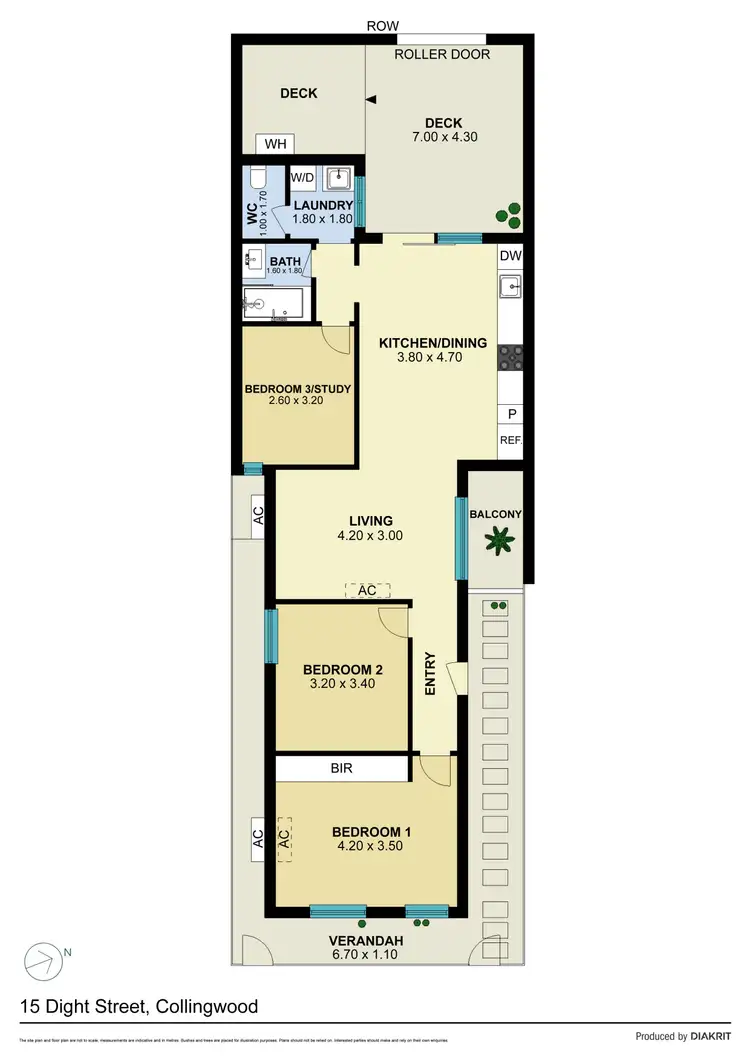 Floorplan of Homely house listing, 15 Dight Street, Collingwood VIC 3066
