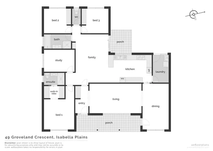 Floorplan of Homely house listing, 49 Groveland Crescent, Isabella Plains ACT 2905