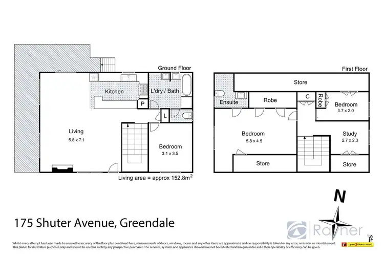 Floorplan of Homely house listing, 175 Shuter Avenue, Greendale VIC 3341
