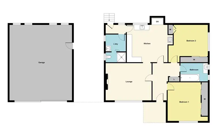 Floorplan of Homely house listing, 8 Victoria Street, Maryborough VIC 3465