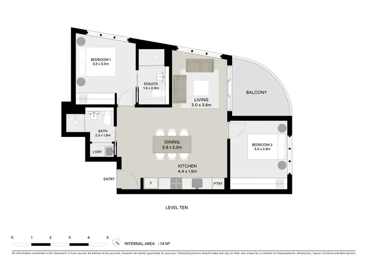 Floorplan of Homely apartment listing, 298/1 Anthony Rolfe Avenue, Gungahlin ACT 2912