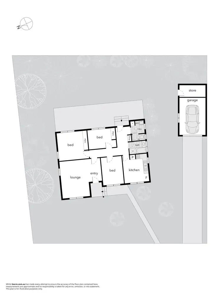 Floorplan of Homely house listing, 55 Matina Street, Narrabundah ACT 2604