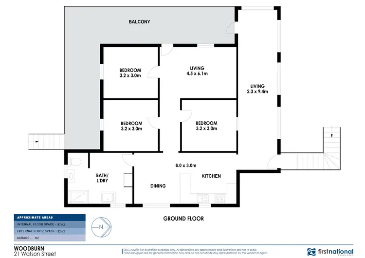 Floorplan of Homely house listing, 21 Watson Street, Woodburn NSW 2472