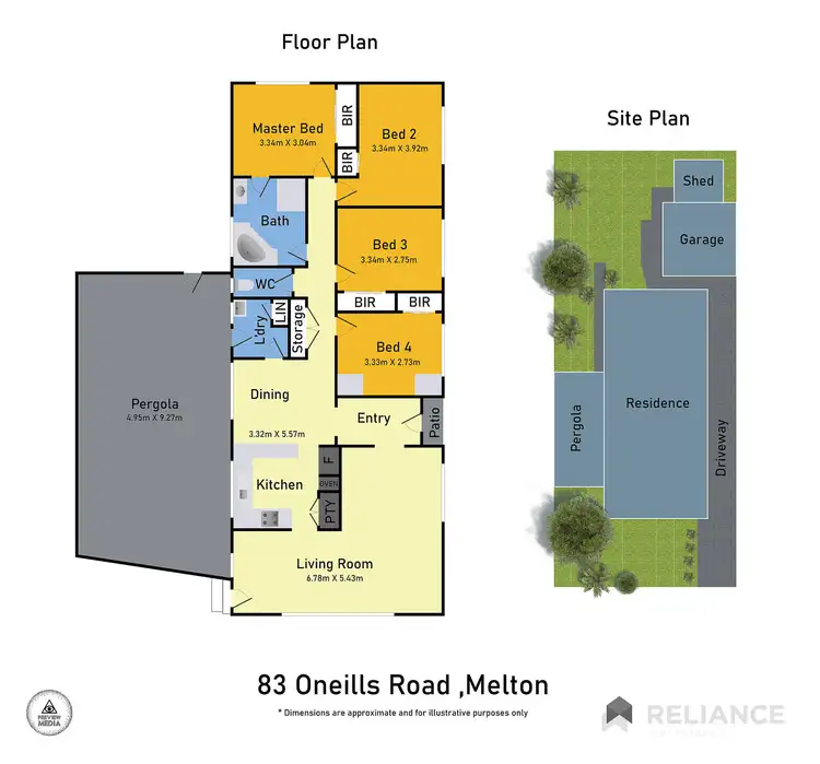 Floorplan of Homely house listing, 83 O'neills Road, Melton VIC 3337