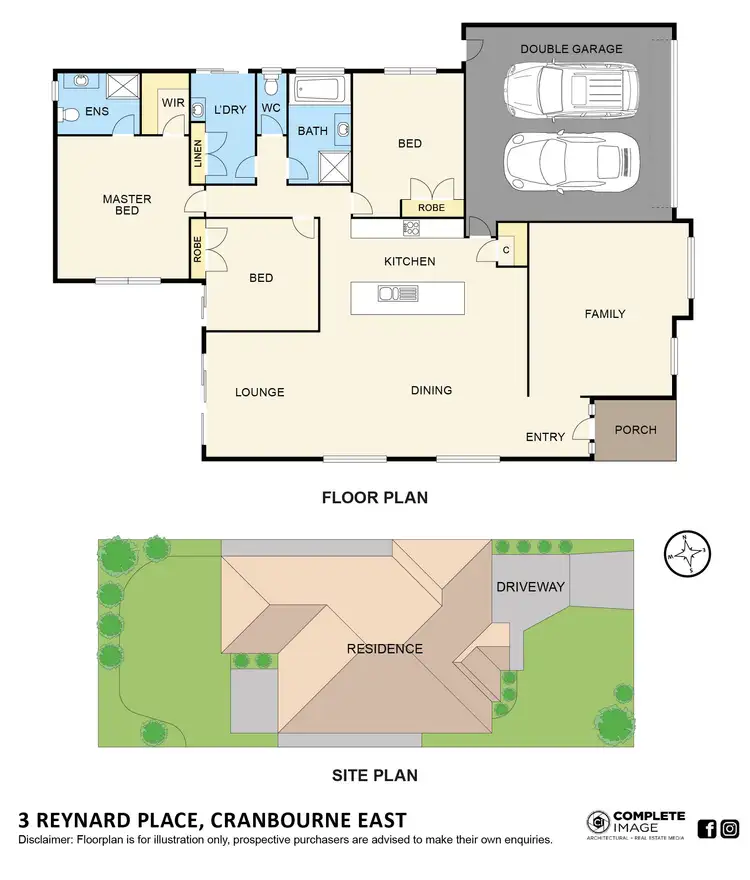 Floorplan of Homely house listing, 3 Reynard Place, Cranbourne East VIC 3977