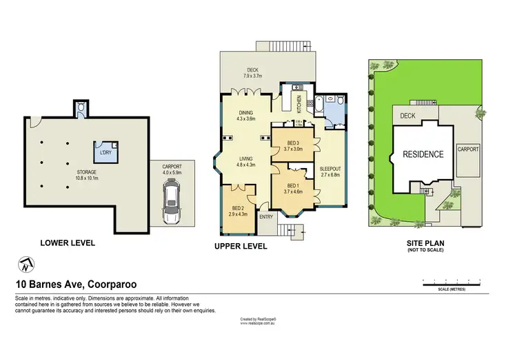 Floorplan of Homely house listing, 10 Barnes Avenue, Coorparoo QLD 4151