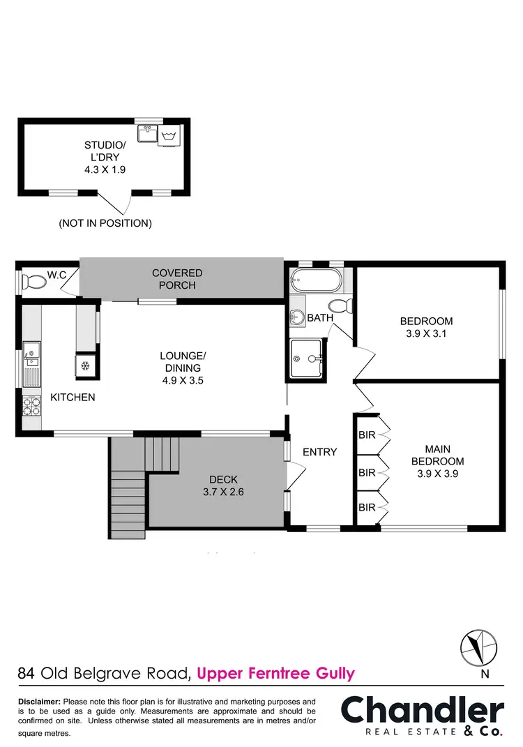 Floorplan of Homely house listing, 84 Old Belgrave Road, Upper Ferntree Gully VIC 3156