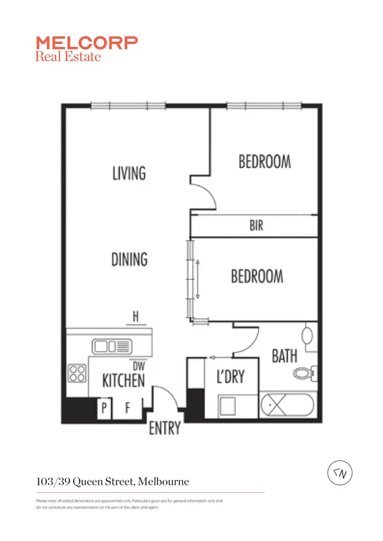 Floorplan of Homely apartment listing, 103/39 Queen Street, Melbourne VIC 3000