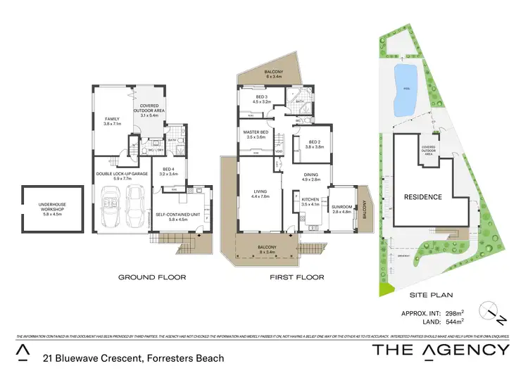 Floorplan of Homely house listing, 21 Bluewave Crescent, Forresters Beach NSW 2260