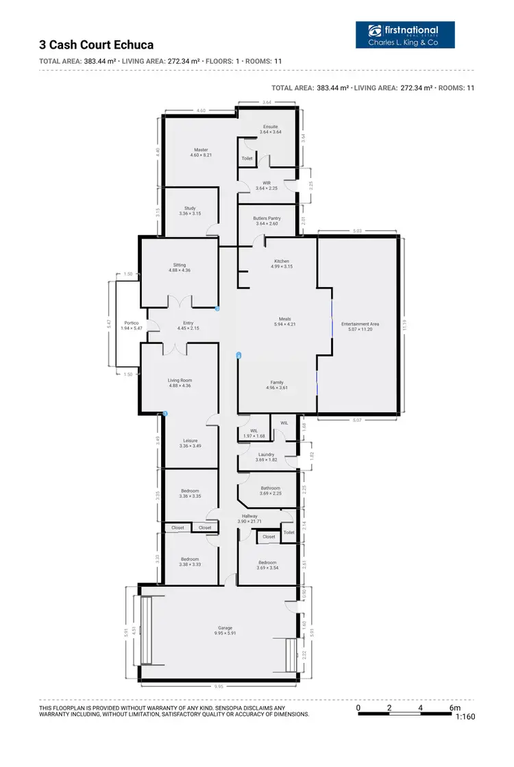 Floorplan of Homely house listing, 3 Cash Court, Echuca VIC 3564