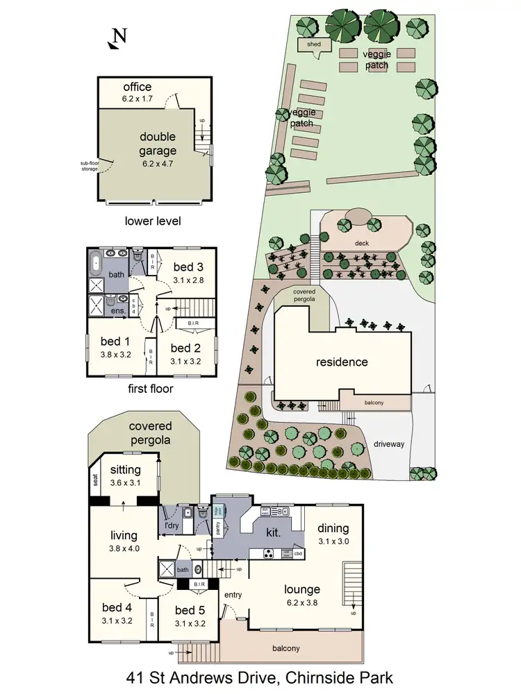 Floorplan of Homely house listing, 41 St Andrews Drive, Chirnside Park VIC 3116