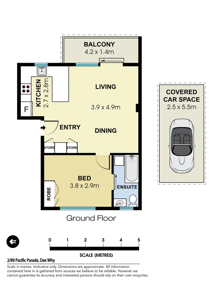 Floorplan of Homely apartment listing, 2/89 Pacific Parade, Dee Why NSW 2099