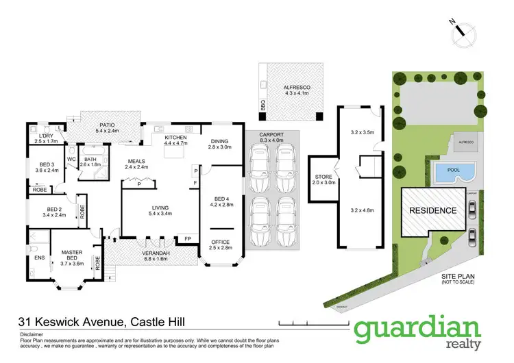 Floorplan of Homely house listing, 31 Keswick Avenue, Castle Hill NSW 2154