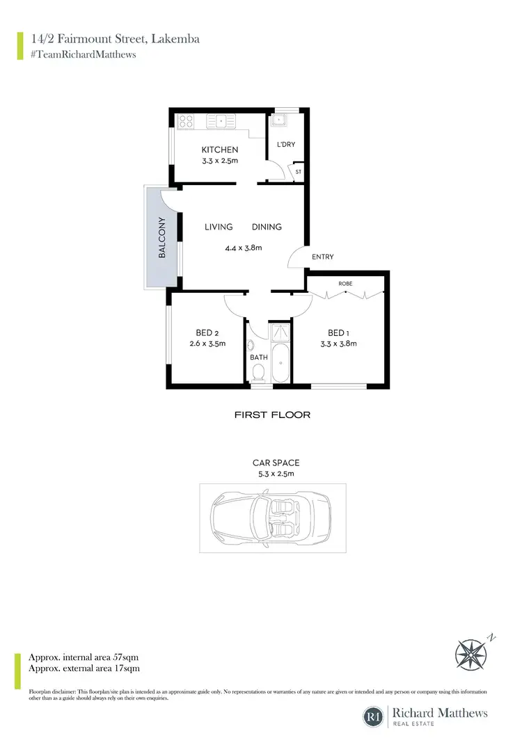 Floorplan of Homely apartment listing, 14/2 Fairmount Street, Lakemba NSW 2195