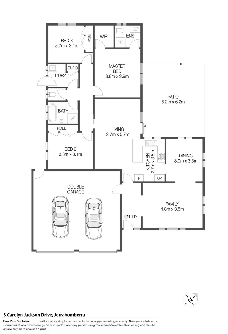 Floorplan of Homely house listing, 3 Carolyn Jackson Drive, Jerrabomberra NSW 2619