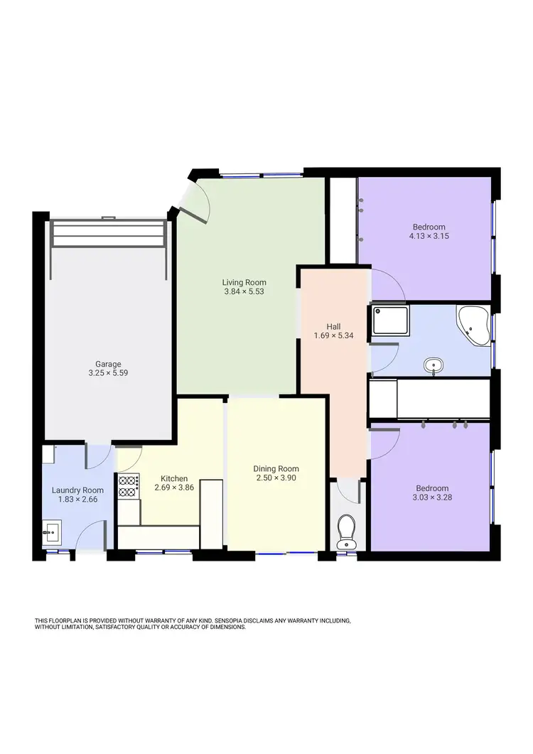 Floorplan of Homely unit listing, 1/395 Sandrina Drive, Lavington NSW 2641
