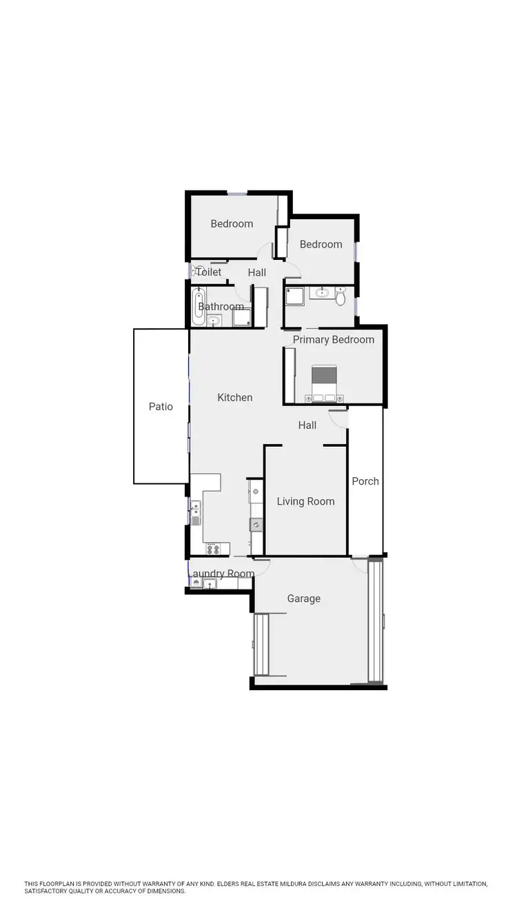 Floorplan of Homely house listing, 1 Bristol Way, Mildura VIC 3500