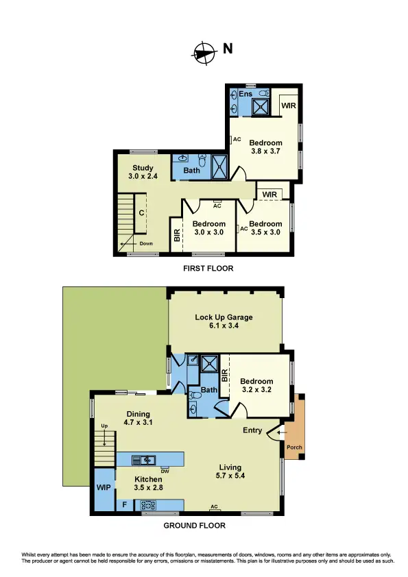Floorplan of Homely townhouse listing, 1/19 Metherall Street, Sunshine North VIC 3020
