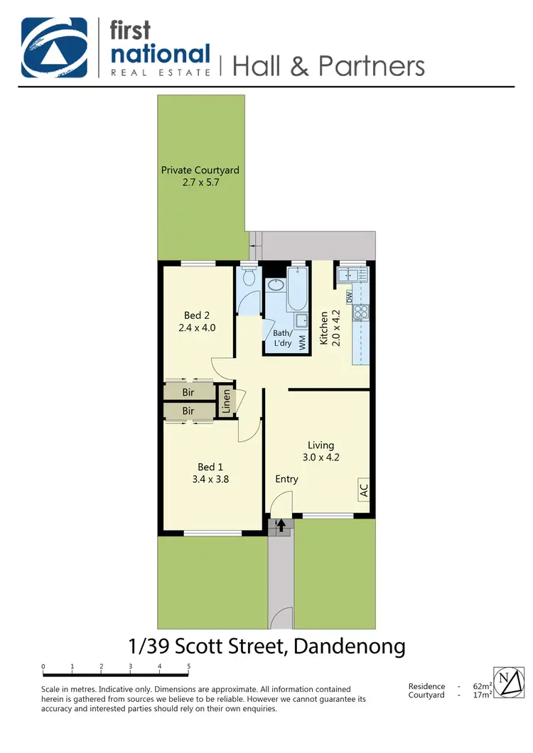 Floorplan of Homely apartment listing, 1/39 Scott Street, Dandenong VIC 3175