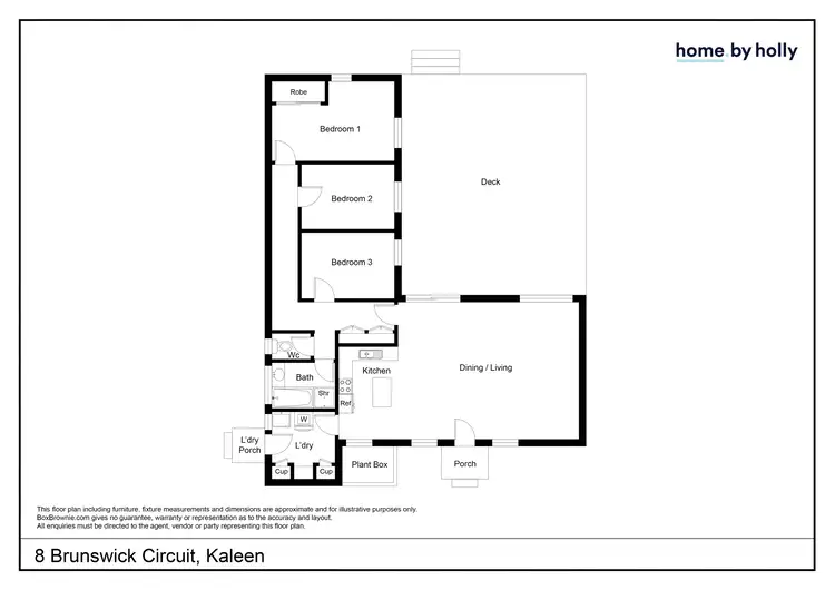Floorplan of Homely house listing, 8 Brunswick Circuit, Kaleen ACT 2617